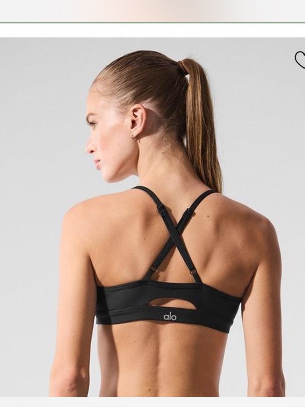 ALO Yoga Black Airlift Intrigue bra